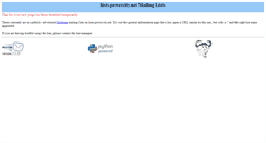 Desktop Screenshot of lists.powercity.net