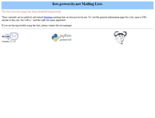 Tablet Screenshot of lists.powercity.net